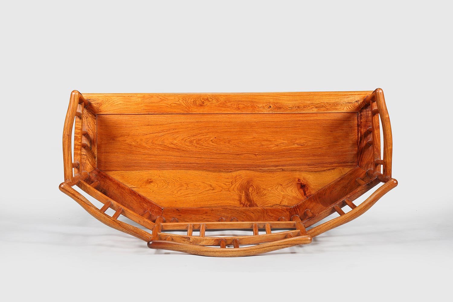 越南黄花梨板面双人椅