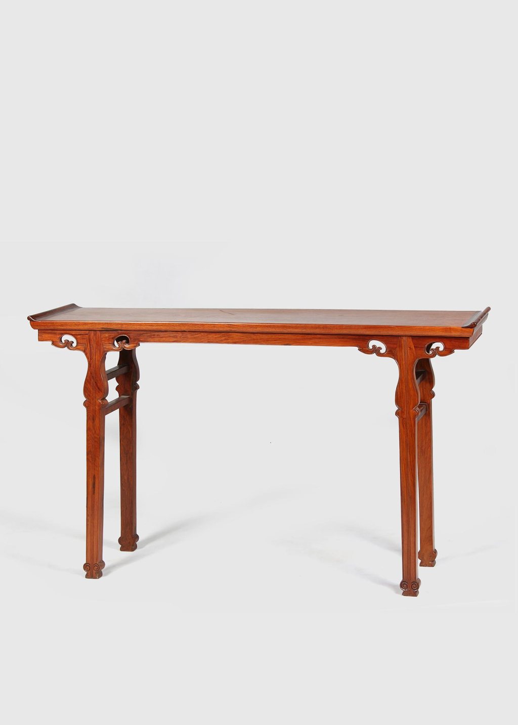 越南黄花梨一块玉翘头案