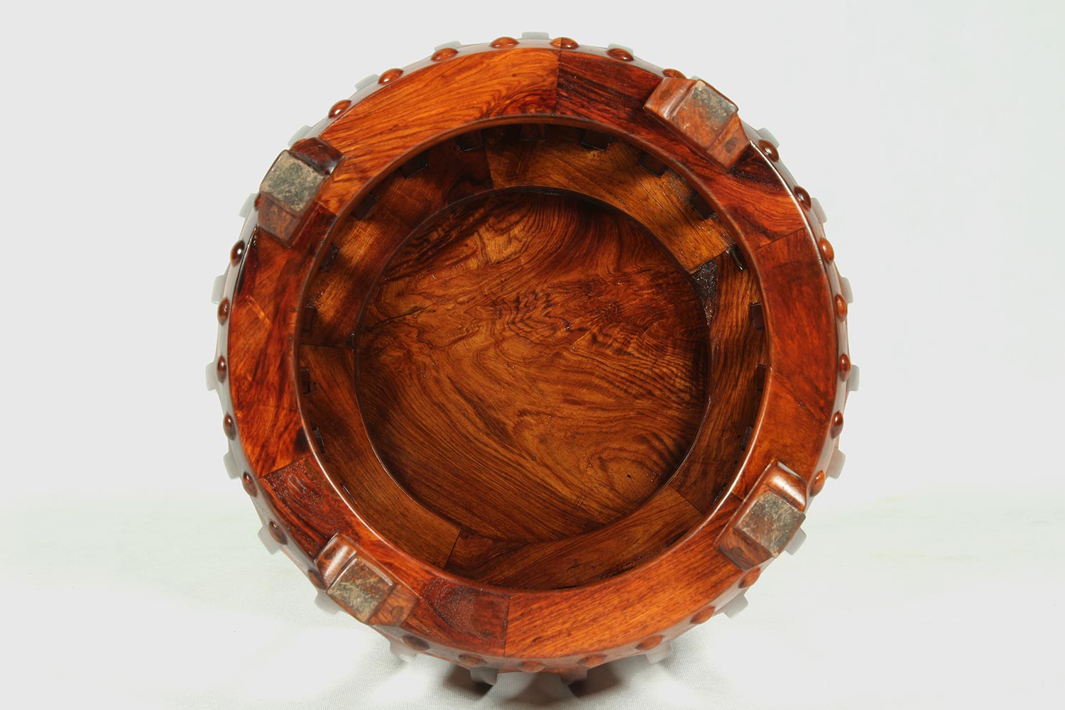 越南黄花梨梳子鼓凳